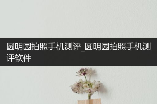 圆明园拍照手机测评_圆明园拍照手机测评软件