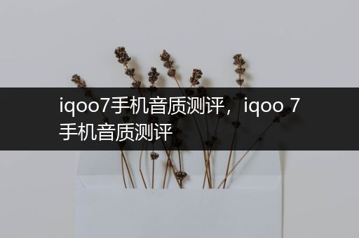 iqoo7手机音质测评，iqoo 7手机音质测评