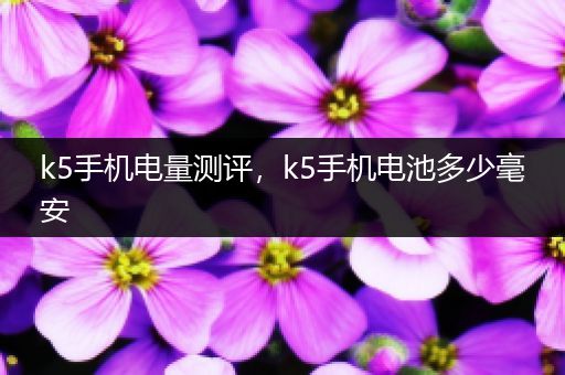 k5手机电量测评，k5手机电池多少毫安